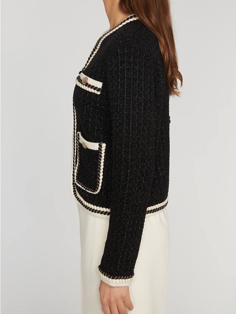 Elie Tahari Koka Wool-Blend Cardigan Size XL - Picture 3 of 16